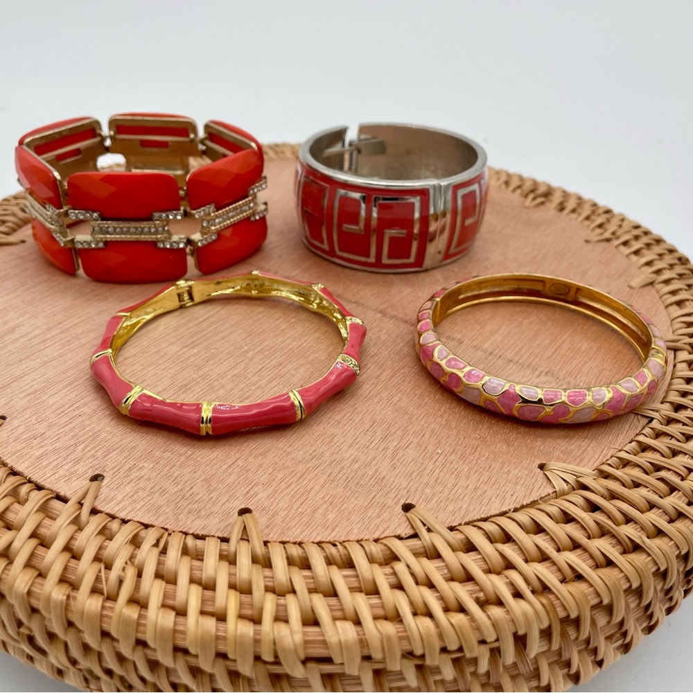 Coral Lot of 4 Bracelets